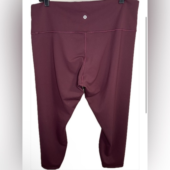 Lululemon Wunder Train High-Rise Tights 25” in Red Merlot Women’s Size 18 - Picture 5 of 8
